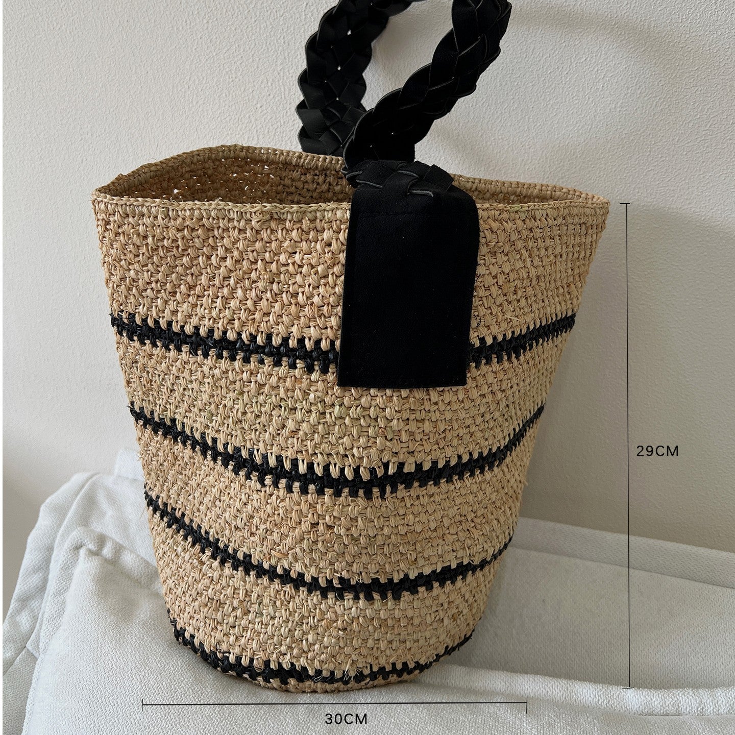 Raffia Hand-Woven Tote and Bucket Bag