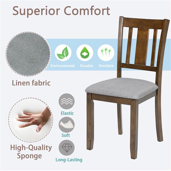 Kitchen chairs with upholstered seats