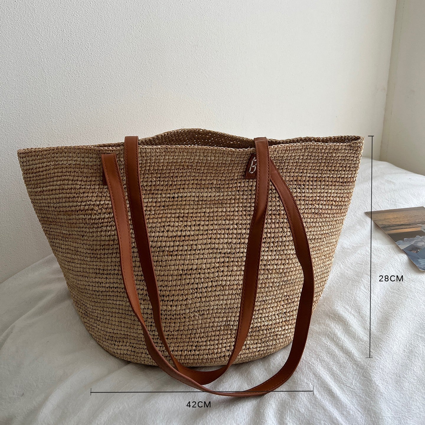 Raffia Hand-Woven Tote and Bucket Bag
