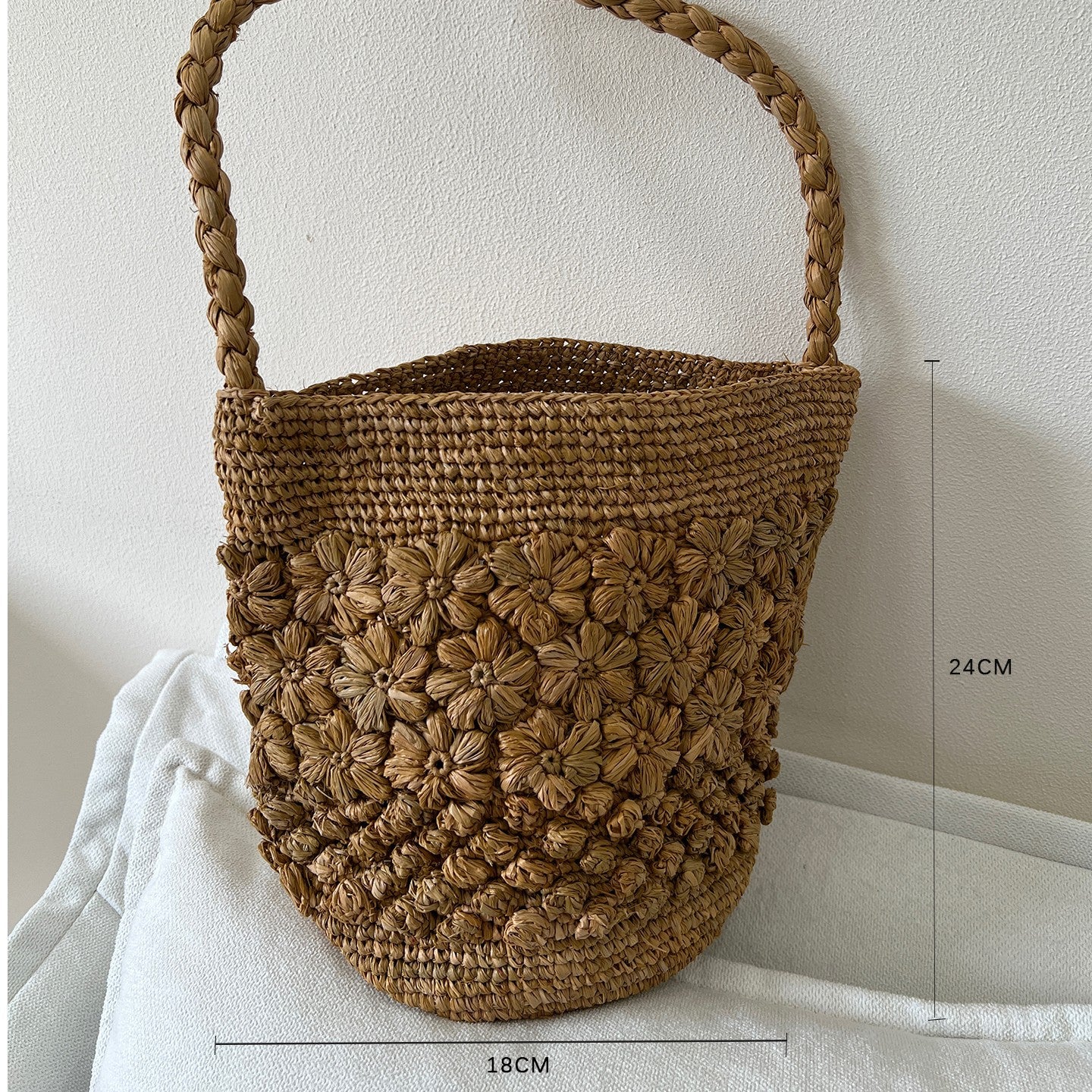 Raffia Hand-Woven Tote and Bucket Bag