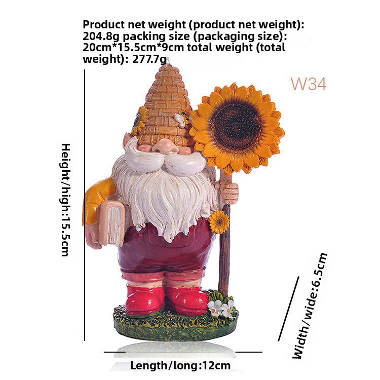 Honey Themed Resin Garden Ornament