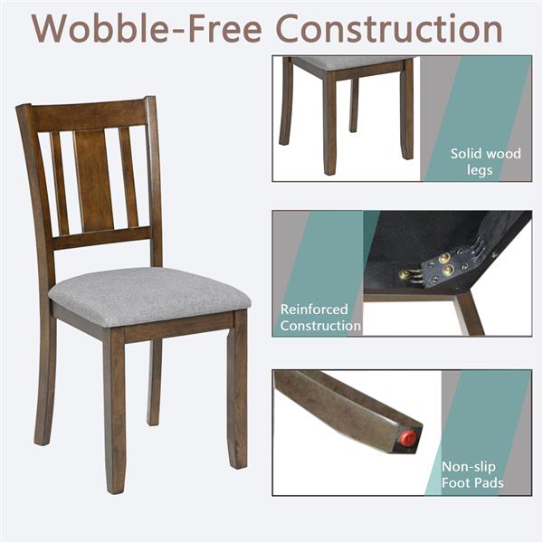 Kitchen chairs with upholstered seats