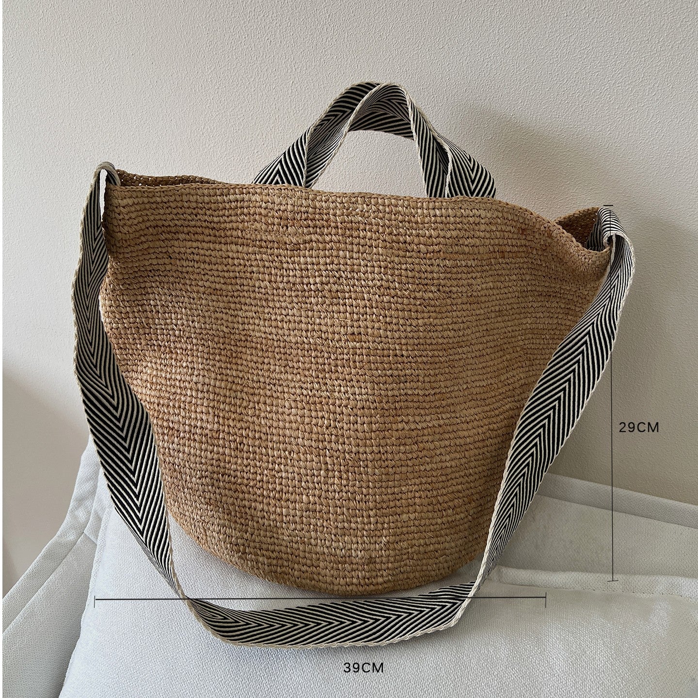 Raffia Hand-Woven Tote and Bucket Bag