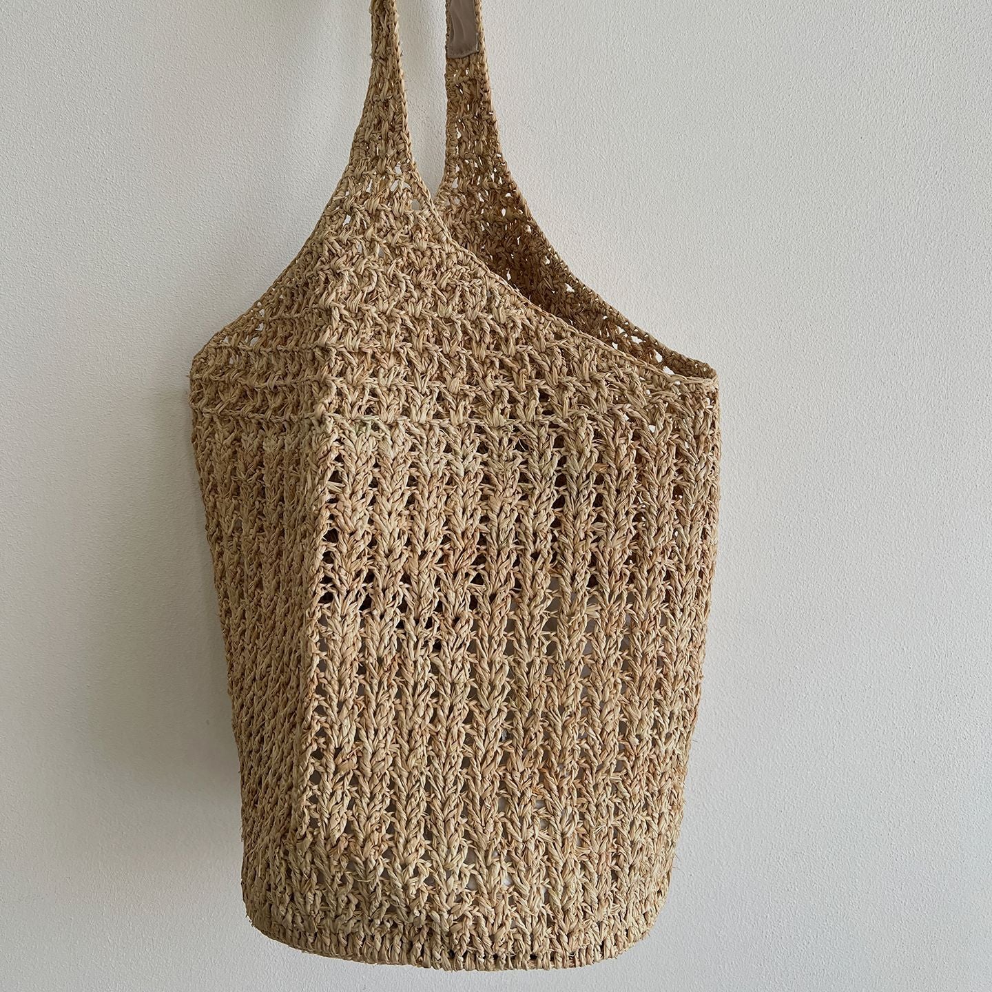 Raffia Hand-Woven Tote and Bucket Bag